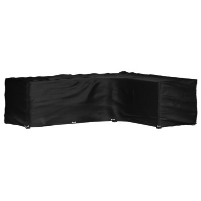vidaXL Kryt na záhradný nábytok v tvare L 18 očiek 285x220x80 cm