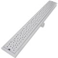 vidaXL Rovný sprchový odtok 2 ks s bublinkami 1030x140 mm nehrdzavejúca oceľ