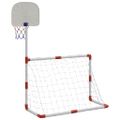 vidaXL Detská futbalová a basketbalová súprava s loptičkami 98x50x70cm