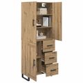 vidaXL Highboard 2 ks Remeselný dub 69,5 x 34 x 180 cm