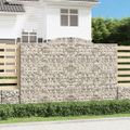 vidaXL Oblúkové gabiónové koše 12 ks 300x50x200/220 cm pozink. železo