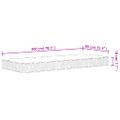 vidaXL Bonnell pružinový matrac stredne tvrdý 90x200 cm