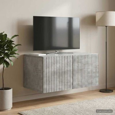 vidaXL Nástenná TV skrinka 59,5 x 41 x 30 cm Betónovo sivá