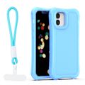 Obal Safepop s popruhom pre iPhone 12 / 12 Pro 6,1" modrý