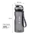 Tritanová fľaša na pitie NILS Camp NC1740 600 ml čierna
