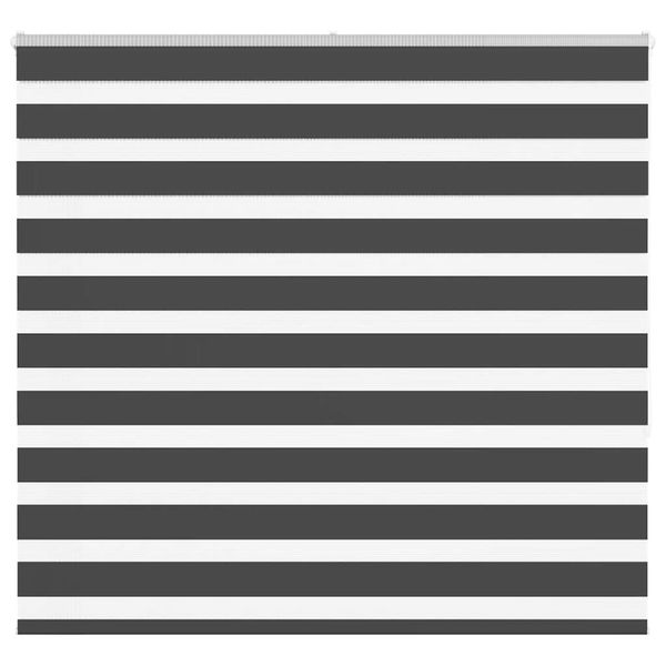 vidaXL Zebra roleta čierna 160x150 cm šírka látky 155,9cm polyester