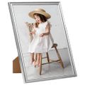 vidaXL Fotorámiky na stôl, koláž 5 ks, strieborné 20x25 cm, MDF