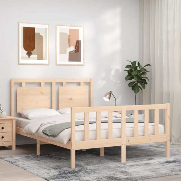 vidaXL Posteľ bez matraca 140x200 cm masívna borovica