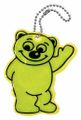 Prívesok reflexný BEAR - žltý