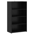 vidaXL Highboard Čierny dub 70 x 41 x 124 cm Kompozitné drevo