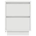 vidaXL Nočné skrinky s LED osvetlením 2 ks Biela 38x34x50 cm