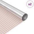 vidaXL Samolepiaca zrkadlová fólia 60 x 200 cm 2 ks Strieborná PET
