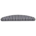 vidaXL Samolepiace schodové rohože 15 ks 65 x 21 x 4 cm Non-Slip Sivá