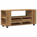 vidaXL TV skrinka kolieska dub artisan 102x34,5x43cm kompozitné drevo