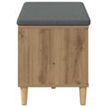 vidaXL Predsieňová lavica Remeselný Dub 80 x 38 x 46 cm