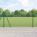 vidaXL Zvarené drôtené pletivo s betónovým základom 10 x 1,2 m Zelená