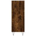 vidaXL Knižnica dymový dub 69,5x32,5x90 cm kompozitné drevo