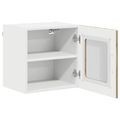 vidaXL Nástenný sklenený kabinet LUCCA 2 ks Dub artisan
