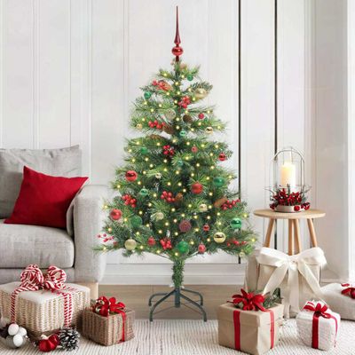 vidaXL Umelý vianočný stromček Zelená 150 cm PVC a kov