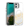 Puzdro Epoxy Mag pre iPhone 12 / 12 Pro 6,1" biele