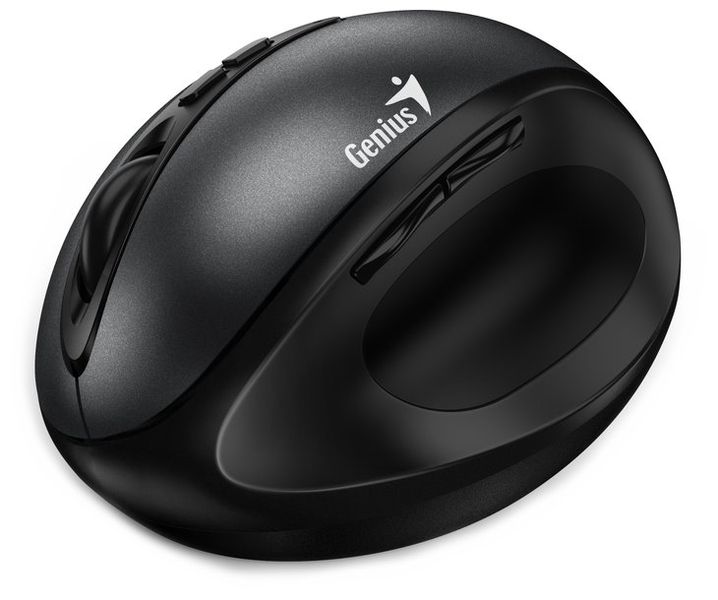 GENIUS Ergo 8300S Black/ vertikálna/ 1600 dpi/ bezdrôtová/ 7 tlačidiel/ tichá/ čierna Myš, bezdrôtová, optická, vertikálna, 1600DPI, 7 tlačidiel, tichá, čierna