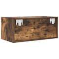 vidaXL TV skrinka, dymový dub 60x31x25,5 cm spracované drevo