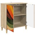 vidaXL Servírovacia skriňa BONN Sonoma 69 x 33 x 75 cm