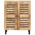 vidaXL Úložné skrine 60 x 33 x 75 cm Masívne mango drevo Prírodná