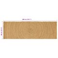 vidaXL Kusové koberce Prírodná 80 x 200 cm Juta