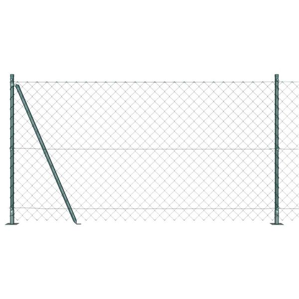 vidaXL Zvarené drôtené pletivo s betónovým základom 10 x 1,2 m Zelená