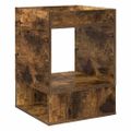 vidaXL Koncový stôl Dymová dub 40 x 40 x 56 cm Kompozitné drevo