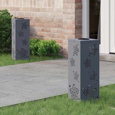 vidaXL Solárne LED svetlo na chodník 2 pcs Antracit