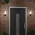 vidaXL Exteriérové nástenné svietidlo 2 ks Čierna 12 x 8,5 x 29 cm