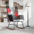 vidaXL Hojdacie kreslo patchwork látkové