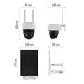 Kamera EMOS IP-1200 WASP /H4067/ GoSmart vonkajšia batériová otočná s Wi-Fi a solárnym panelom