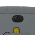 vidaXL Elektrické masážne sklápacie kreslo sivé umelá koža