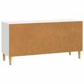 vidaXL TV skrinka 102 x 34,5 x 50 cm Biela s vysokým leskom