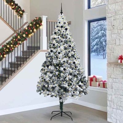 vidaXL Vianočný stromček Zelená 300 cm PVC