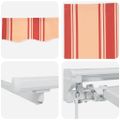 vidaXL Rám markízy Viacfarebný 400 x 200 cm Polyester s PU povrchom