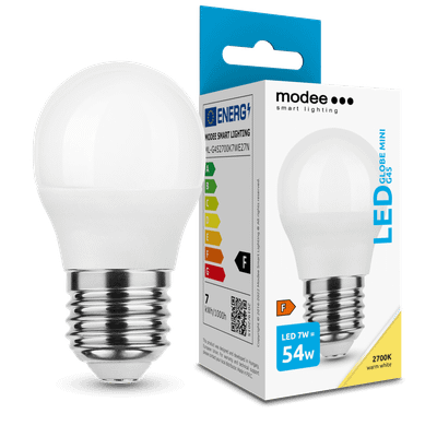 Modee LED žiarovka Globe Mini G45 7W E27 700 lm teplá biela (ML-G452700K7WE27N)
