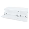vidaXL TV skrinky 2 ks, kompozitné drevo 120x40x34 cm, lesklé biele