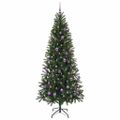 vidaXL Umelý vianočný stromček Zelená 210 cm PE a PVC