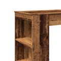 vidaXL Barový stôl police staré drevo 95x47x103,5 cm kompozitné drevo