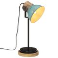 vidaXL Stolová lampa 25 W šmuhovaná modrá 17x17x50 cm E27