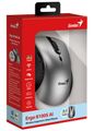 GENIUS Ergo 8100S AI Silver Grey/ 1600 dpi/ bezdrátová/ Copilot/ 6tlačítek/ tichá/ střibrnošedá Myš, bezdrátová, ergonomická, optická, 1600DPI, 6 tlacítek, USB, Copilot tlacítko, tichá, stríbrno-šedá