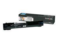 Extra vysoká výťažnosť - čierna - originálna - kazeta s farbivom LCCP - pre Lexmark C950DE, C950dte