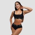 Vrchný diel plaviek Sporty Black - GymBeam, veľkosť M, veľkosť oblečenia M