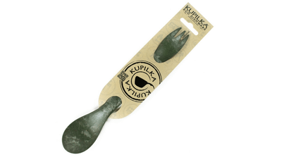 Kupilka S02K Spork Green vidlička + lyžička 22,5 cm, zelená