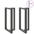 vidaXL Nohy barového stola v tvare T, 2 ks, antracitové, 60x35x(100-101) cm, oceľ