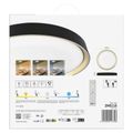 LED nástenné svietidlo ILVI, kruhové 30 W, stmievanie + CCT, čierna + šampanská